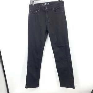 Hollister Men Size 30 x 32 Jeans Straight‎ Advanced Stretch Black Denim Pants